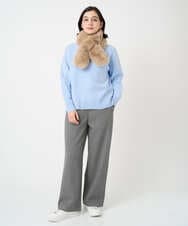 PF3AD10090 GEORGES RECH(小さいサイズ)(メゾン ドゥ サンク) フェイクファーティペット ダークグレー