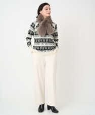 PF3AD10090 GEORGES RECH(小さいサイズ)(メゾン ドゥ サンク) フェイクファーティペット ダークグレー