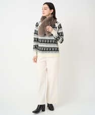 PF3AD10090 GEORGES RECH(小さいサイズ)(メゾン ドゥ サンク) フェイクファーティペット ダークグレー