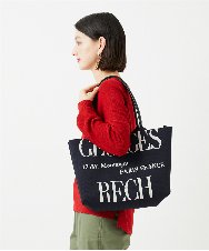 PF5AD01150 GEORGES RECH(小さいサイズ)(メゾン ドゥ サンク) ロゴニットトートバッグ ブラウン系