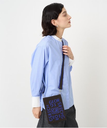PF5AD02130 GEORGES RECH(小さいサイズ) ロゴニットミニショルダーバッグ