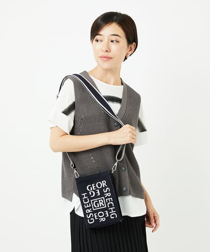 PF5AD02130 GEORGES RECH(小さいサイズ) ロゴニットミニショルダーバッグ