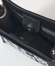 PF5AD02130 GEORGES RECH(小さいサイズ)(メゾン ドゥ サンク) ロゴニットミニショルダーバッグ ブラック系