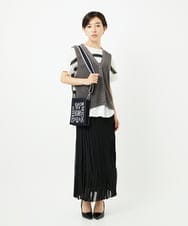PF5AD02130 GEORGES RECH(小さいサイズ)(メゾン ドゥ サンク) ロゴニットミニショルダーバッグ ブラック系