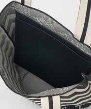 PF5EE10098 GEORGES RECH(小さいサイズ)(メゾン ドゥ サンク) ジャガードニットトートバッグ ブラック