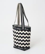 PF5EE10098 GEORGES RECH(小さいサイズ)(メゾン ドゥ サンク) ジャガードニットトートバッグ ブラック