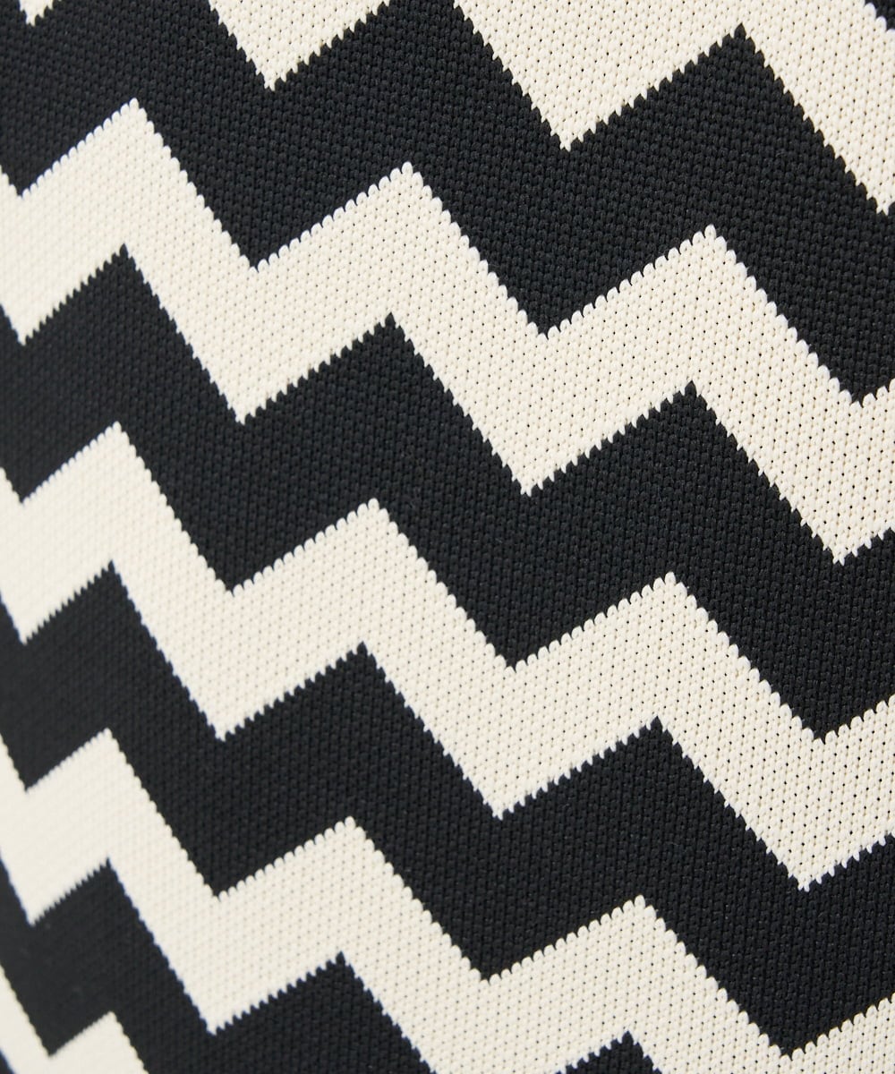 PF5EE10098 GEORGES RECH(小さいサイズ)(メゾン ドゥ サンク) ジャガードニットトートバッグ ブラック