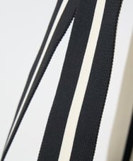 PF5EE10098 GEORGES RECH(小さいサイズ)(メゾン ドゥ サンク) ジャガードニットトートバッグ ブラック