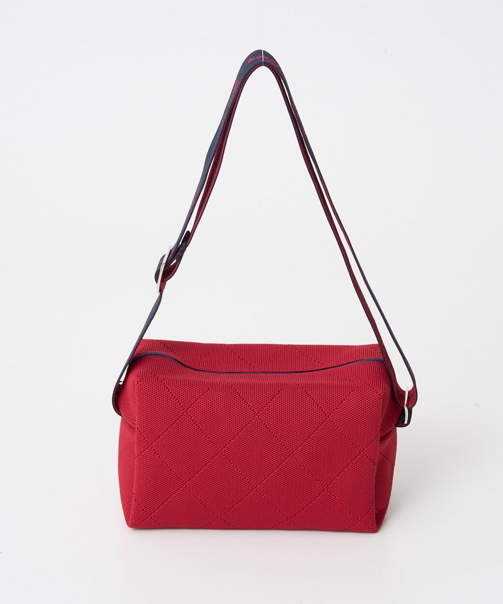 PF5EE11098 GEORGES RECH(小さいサイズ)(メゾン ドゥ サンク) ニットショルダースクエアバッグ レッド