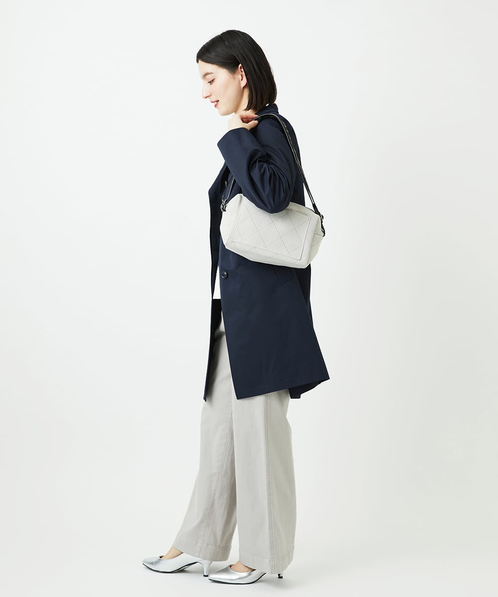 PF5EE11098 GEORGES RECH(小さいサイズ)(メゾン ドゥ サンク) ニットショルダースクエアバッグ レッド