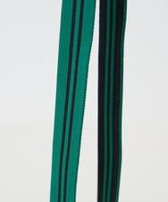 PF5GD28090 GEORGES RECH(小さいサイズ)(メゾン ドゥ サンク) 幾何学柄ニット巾着ショルダーバッグ カーキ