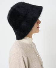 PFYAD13090 GEORGES RECH(小さいサイズ)(メゾン ドゥ サンク) シャギーバケットハット ブラック