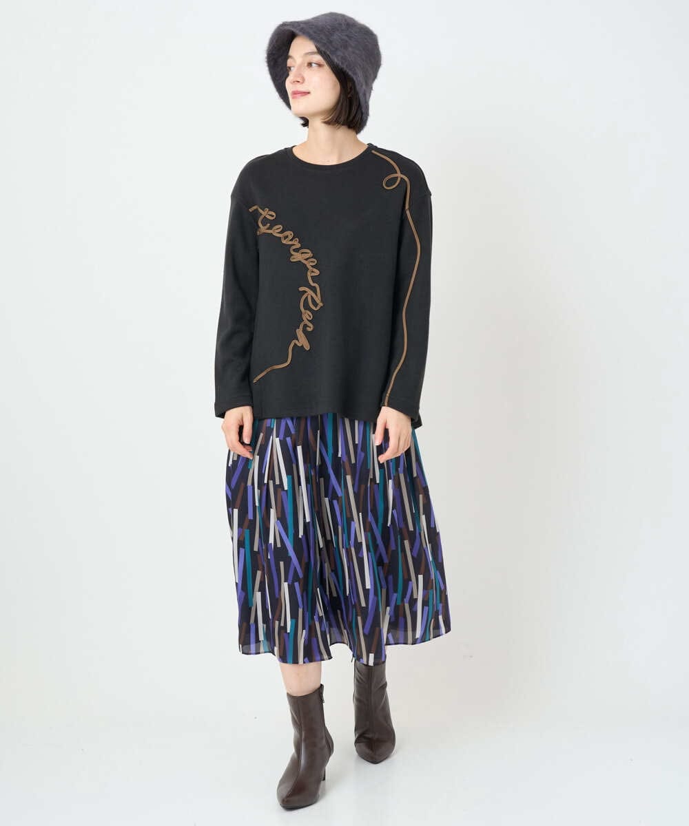 PFYAD13090 GEORGES RECH(小さいサイズ)(メゾン ドゥ サンク) シャギーバケットハット ブラック