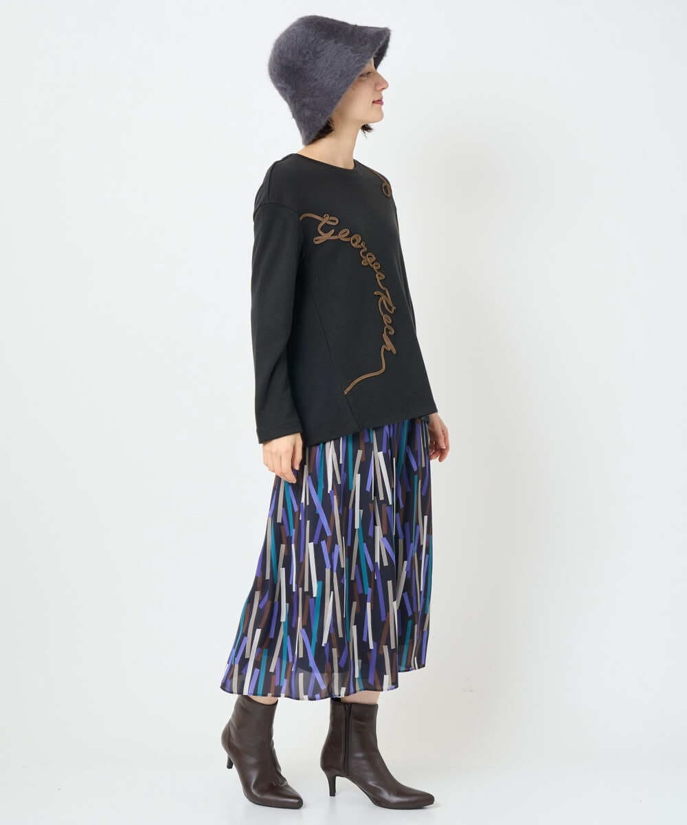 PFYAD13090 GEORGES RECH(小さいサイズ)(メゾン ドゥ サンク) シャギーバケットハット ブラック