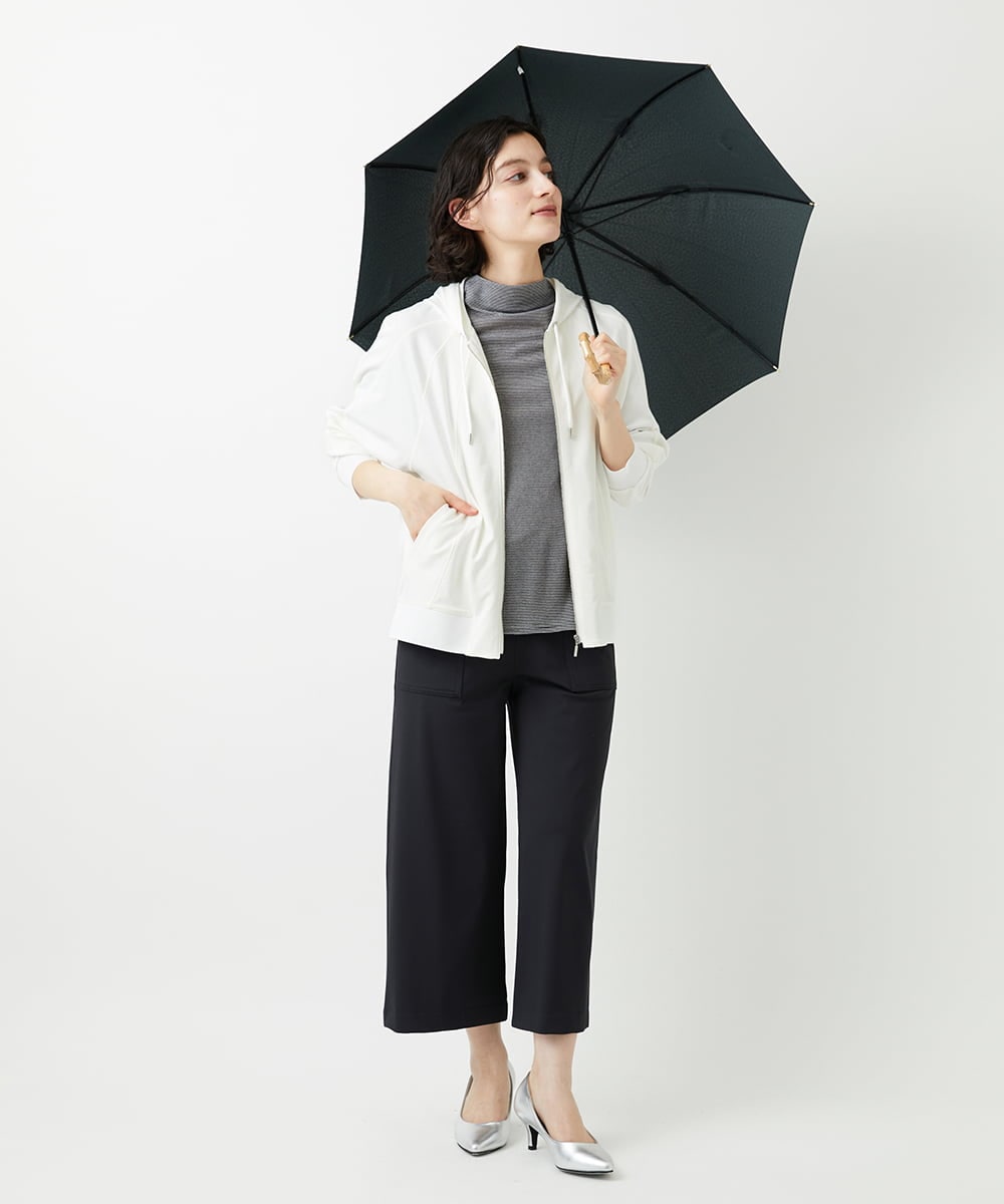 PFYGD30100 GEORGES RECH(小さいサイズ)(メゾン ドゥ サンク) [防水/撥水/晴雨兼用]バンブーロゴ刺繍日傘 カーキ