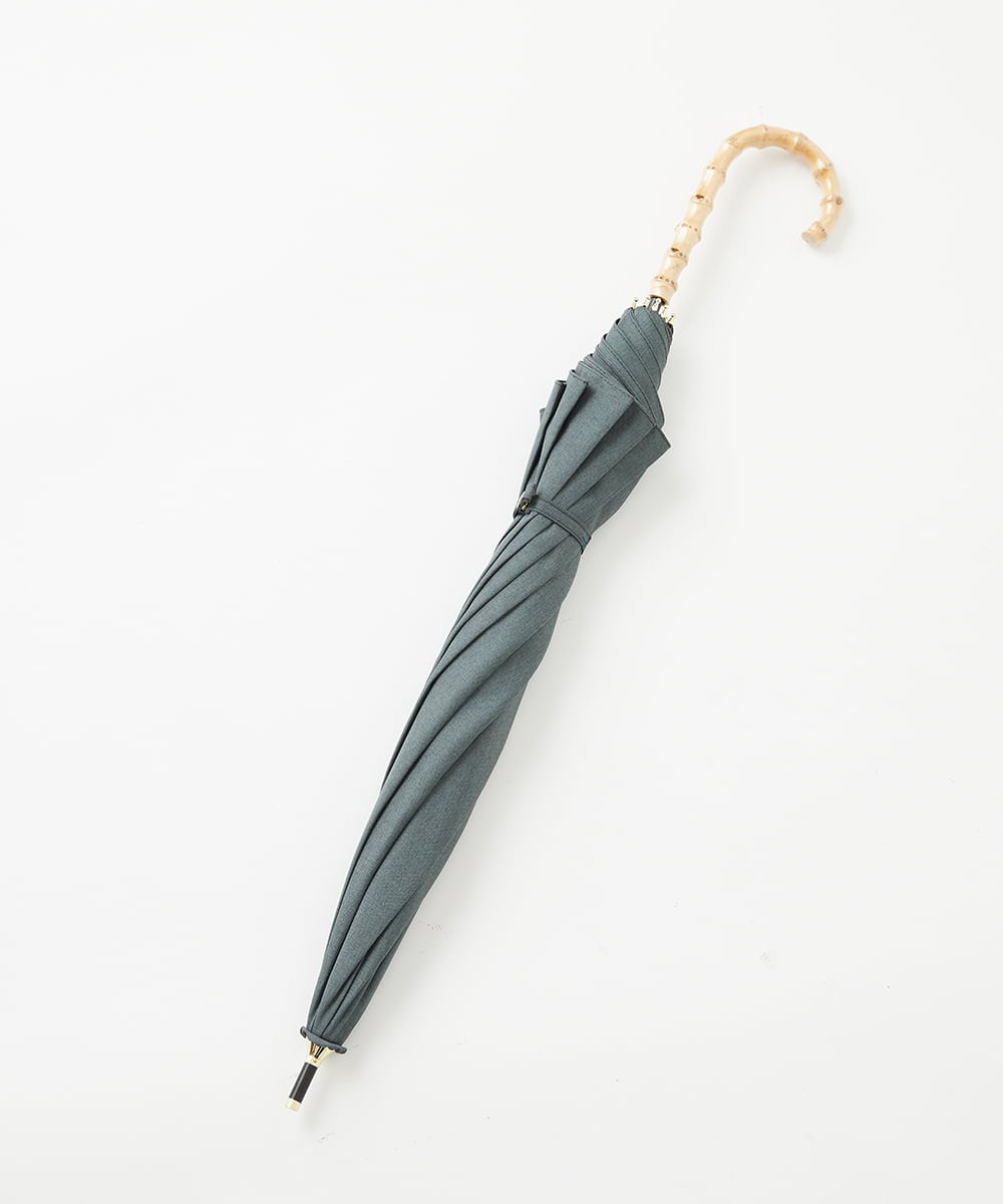 PFYGD30100 GEORGES RECH(小さいサイズ)(メゾン ドゥ サンク) [防水/撥水/晴雨兼用]バンブーロゴ刺繍日傘 カーキ