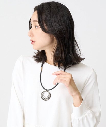 PG2AD03110 GEORGES RECH  [日本製]ラタンメタルメッシュネックレス