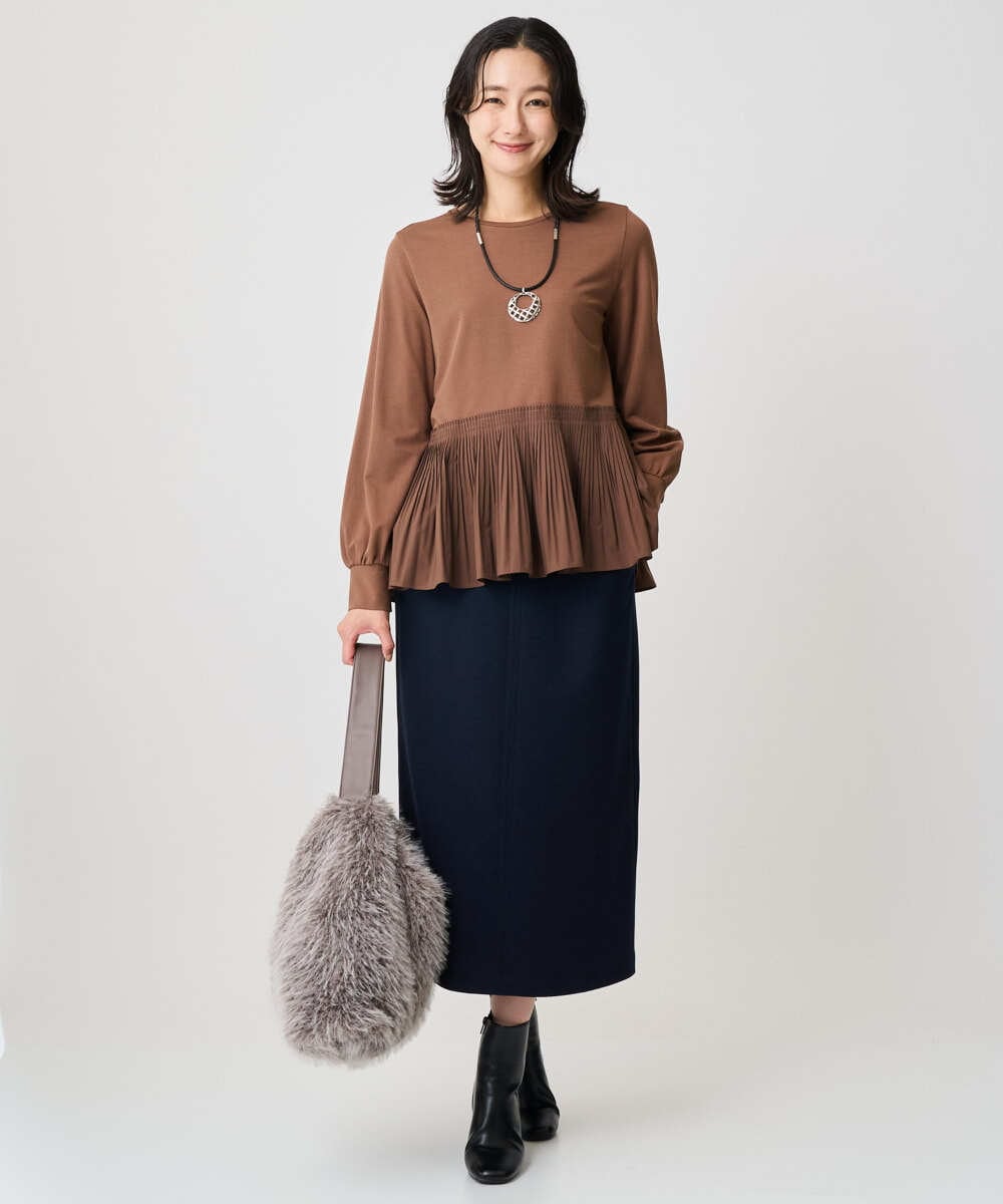PG2AD03110 GEORGES RECH(ジョルジュ・レッシュ)  [日本製]ラタンメタルメッシュネックレス シルバー