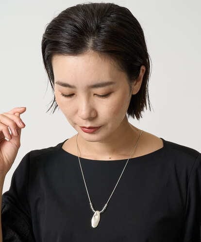 PG2AE02130 GEORGES RECH  [日本製]メタル×ガラスパーツネックレス