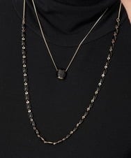 PG2AV03130 GEORGES RECH(ジョルジュ・レッシュ)  [2点セット]レイヤードネックレス ブラック系