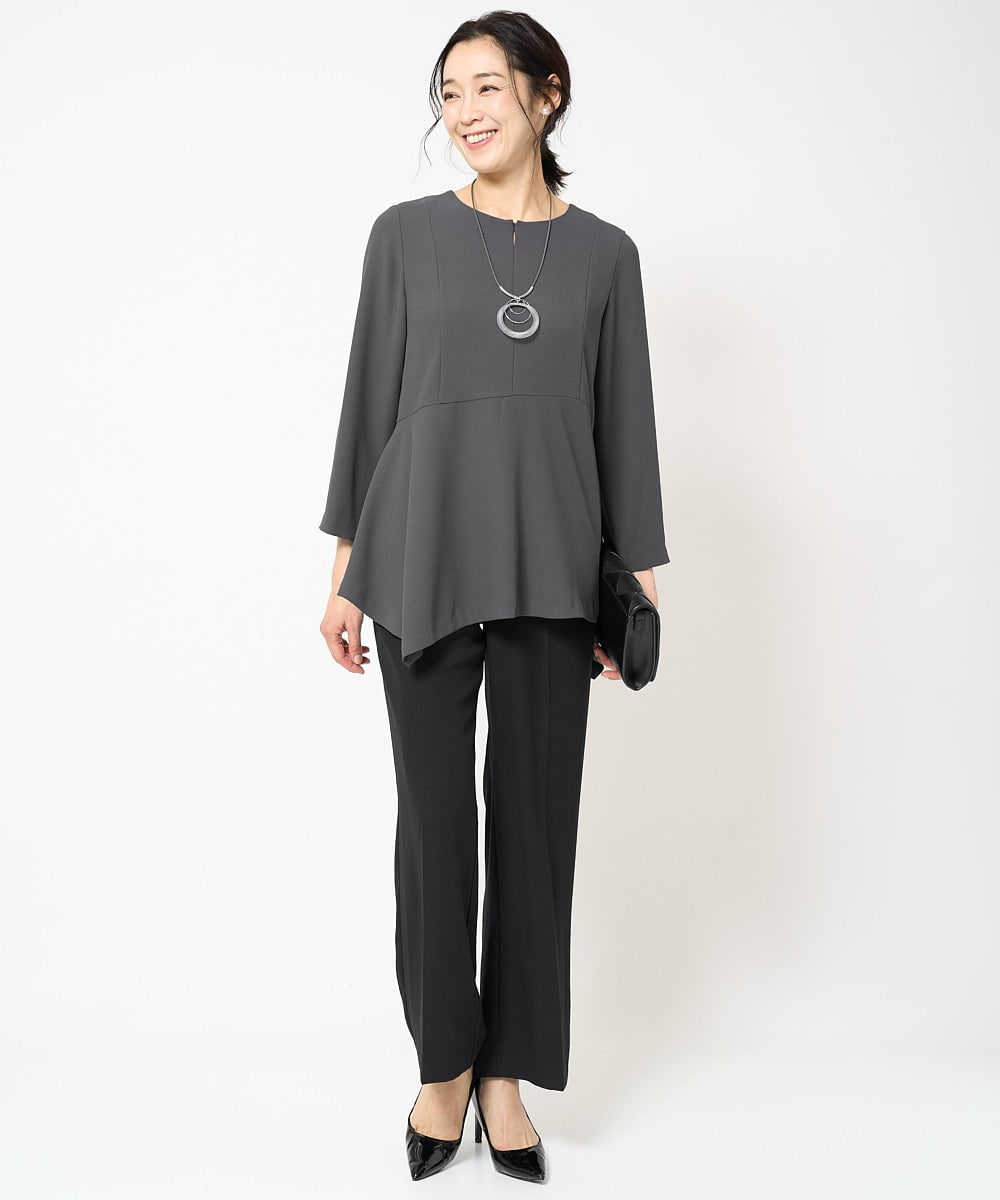 PG2EB11098 GEORGES RECH(ジョルジュ・レッシュ)  [日本製]パイプメッシュシアーネックレス ブラック