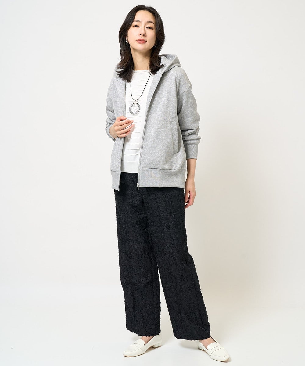 PG2EB11098 GEORGES RECH(ジョルジュ・レッシュ)  [日本製]パイプメッシュシアーネックレス ブラック