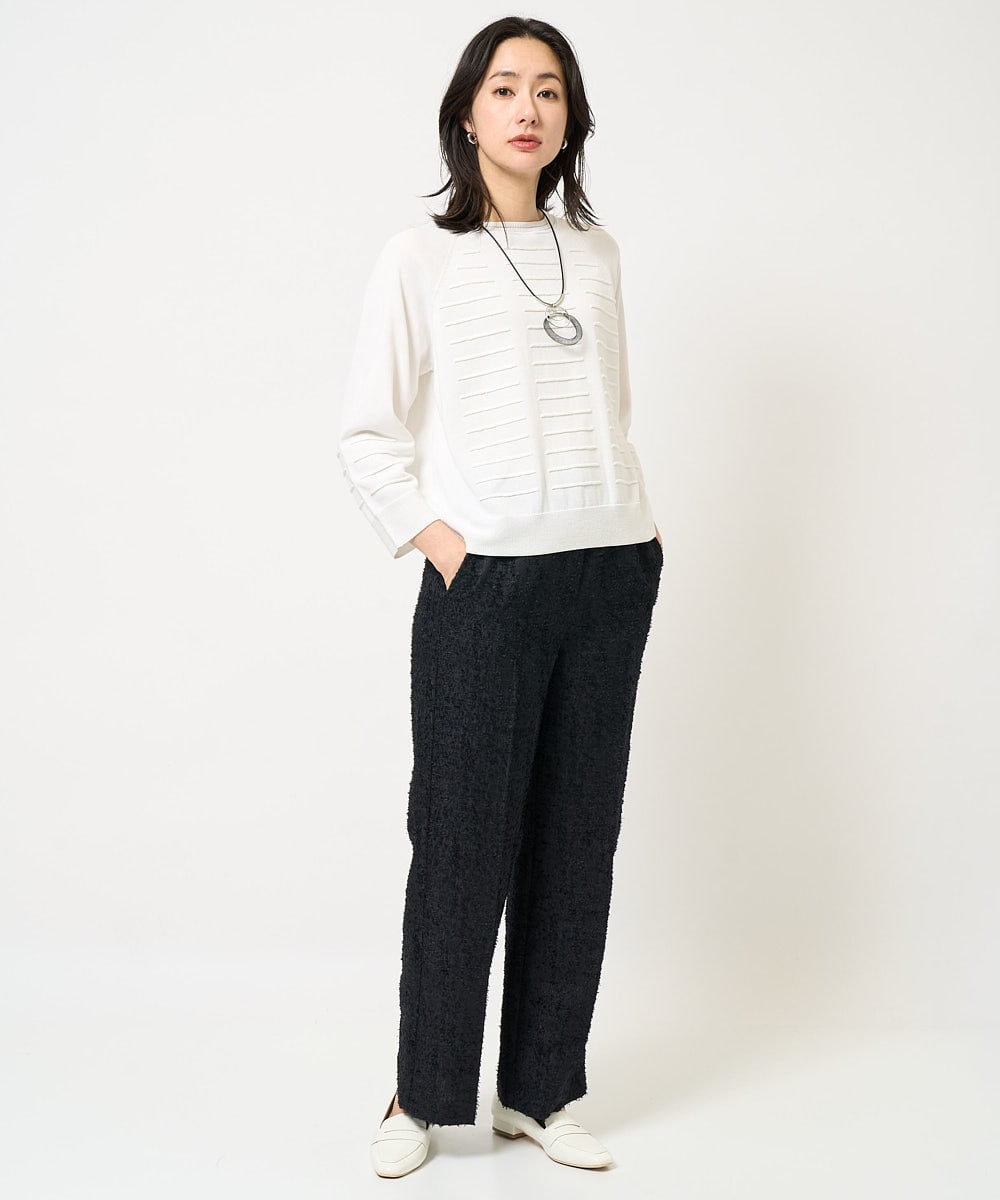 PG2EB11098 GEORGES RECH(ジョルジュ・レッシュ)  [日本製]パイプメッシュシアーネックレス ブラック
