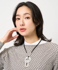 PG2EB12110 GEORGES RECH(ジョルジュ・レッシュ)  [日本製]サークルスクエアメタルネックレス シルバー