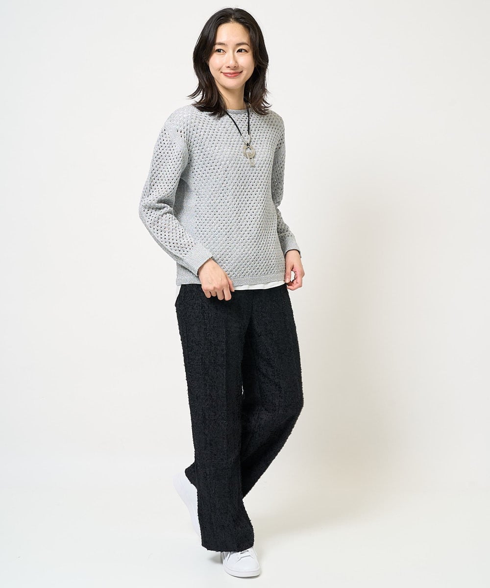 PG2EB12110 GEORGES RECH(ジョルジュ・レッシュ)  [日本製]サークルスクエアメタルネックレス シルバー