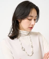 PG2EB13078 GEORGES RECH(ジョルジュ・レッシュ) イミテーションパールコンビネックレス ホワイト