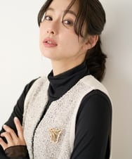 PG2EE02058 GEORGES RECH(ジョルジュ・レッシュ)  [日本製]ウェーブブローチ ゴールド