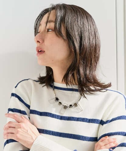 PG2EE04098 GEORGES RECH [日本製]スクエアパーツコンビメタルチョーカー