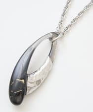 PG2EE05110 GEORGES RECH(ジョルジュ・レッシュ)  [日本製]ベッコウグラデーションクリアネックレス ブラウン