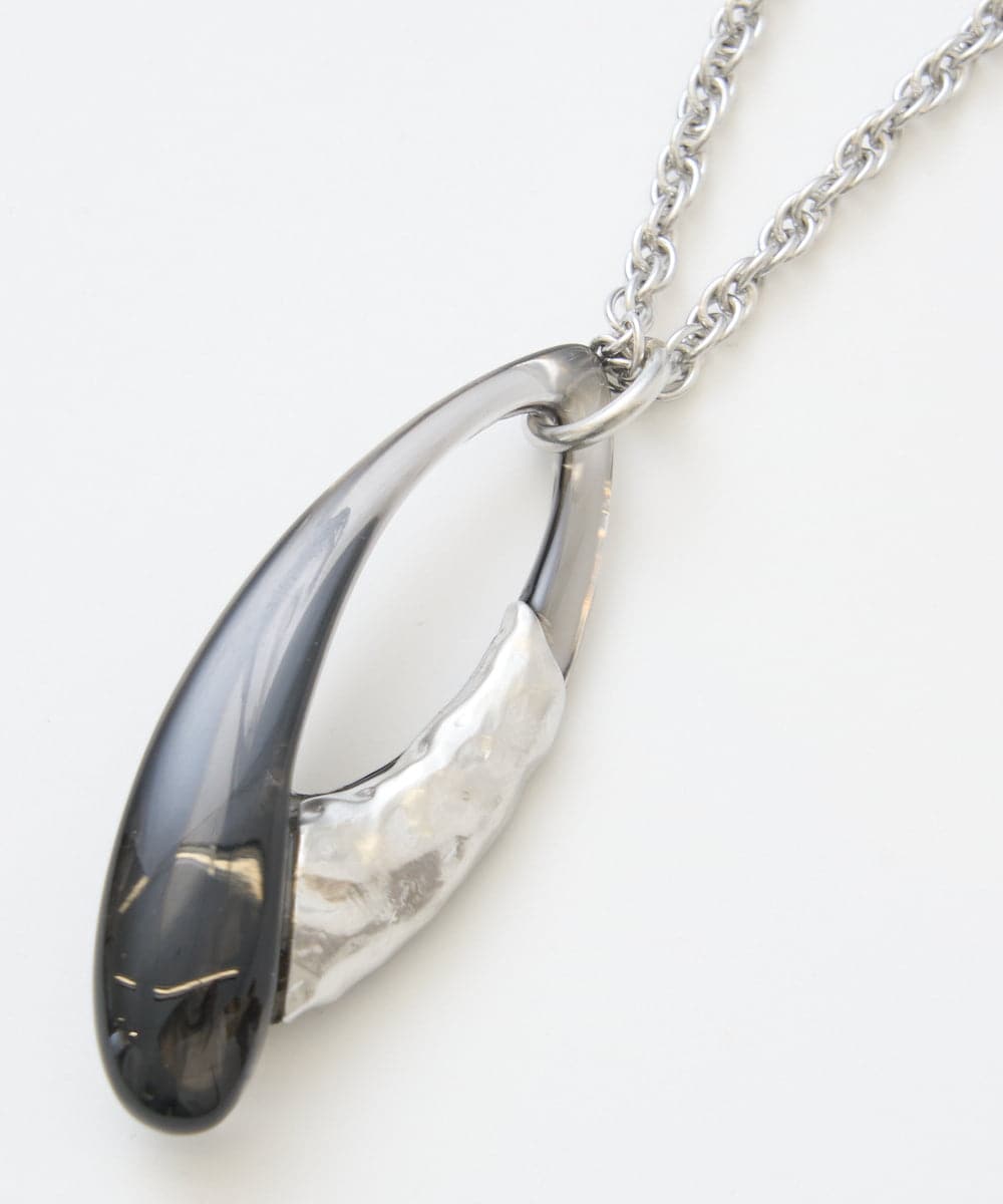 PG2EE05110 GEORGES RECH(ジョルジュ・レッシュ)  [日本製]ベッコウグラデーションクリアネックレス ブラウン