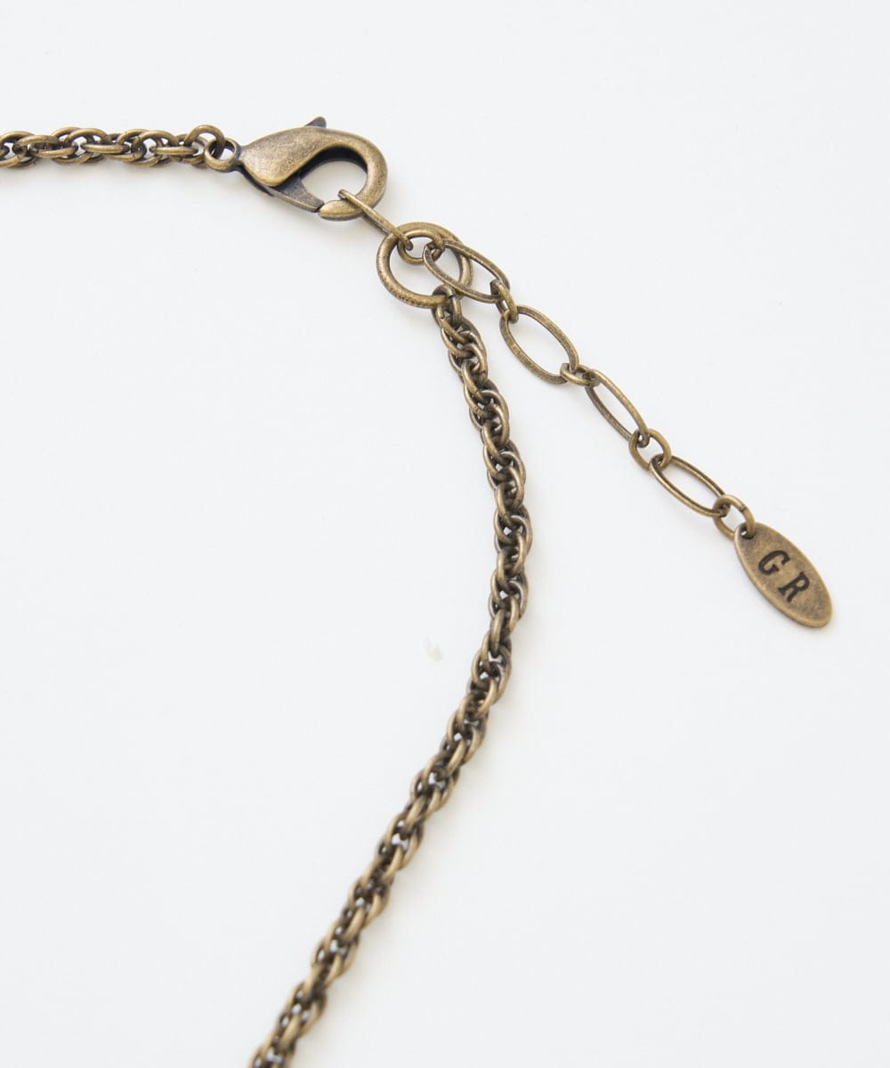 PG2EE05110 GEORGES RECH(ジョルジュ・レッシュ)  [日本製]ベッコウグラデーションクリアネックレス ブラウン