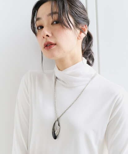 PG2EE05110 GEORGES RECH [日本製]ベッコウグラデーションクリアネックレス