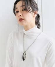 PG2EE05110 GEORGES RECH(ジョルジュ・レッシュ)  [日本製]ベッコウグラデーションクリアネックレス ブラック