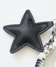 PG2EE13038 GEORGES RECH(ジョルジュ・レッシュ) フェイクレザーモノトーンスターチャーム ブラック