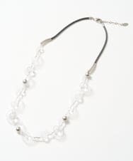 PG2GD20110 GEORGES RECH(ジョルジュ・レッシュ)  [日本製]シアーメッシュウェーブネックレス ブラック