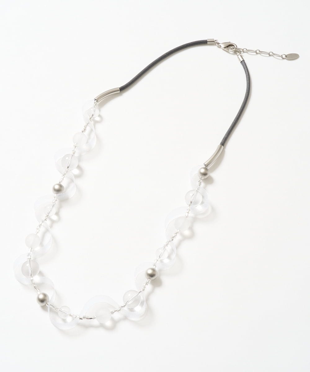 PG2GD20110 GEORGES RECH(ジョルジュ・レッシュ)  [日本製]シアーメッシュウェーブネックレス ブラック