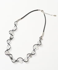 PG2GD20110 GEORGES RECH(ジョルジュ・レッシュ)  [日本製]シアーメッシュウェーブネックレス ブラック