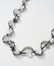 PG2GD20110 GEORGES RECH(ジョルジュ・レッシュ)  [日本製]シアーメッシュウェーブネックレス ブラック