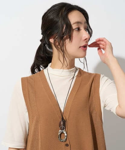 PG2GD21130 GEORGES RECH [日本製]モザイクシェルネックレス