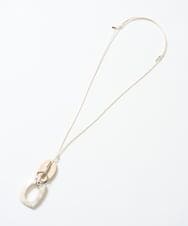 PG2GD21130 GEORGES RECH(ジョルジュ・レッシュ)  [日本製]モザイクシェルネックレス ブラック