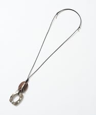 PG2GD21130 GEORGES RECH(ジョルジュ・レッシュ)  [日本製]モザイクシェルネックレス ブラック