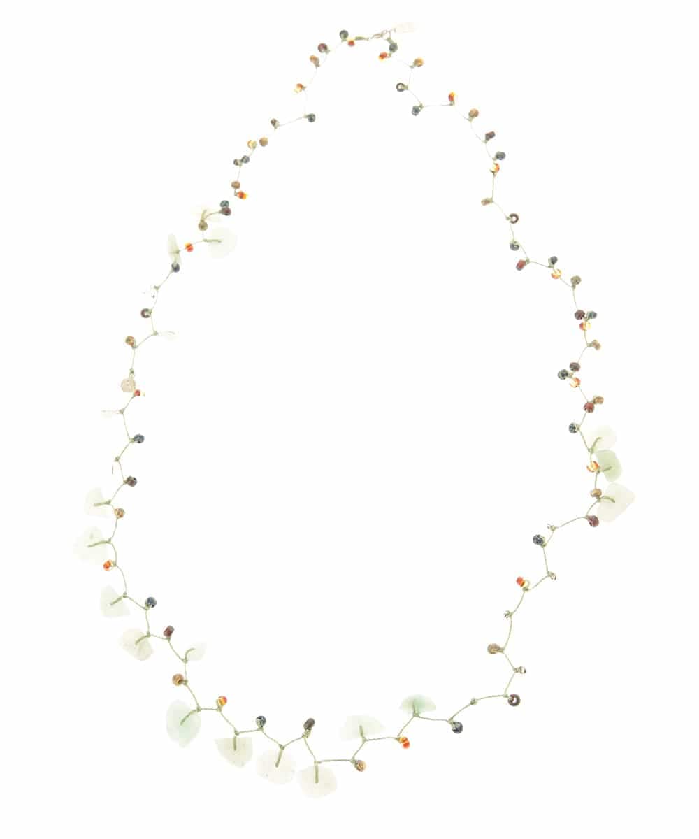 PG2GN02130 GEORGES RECH(ジョルジュ・レッシュ) ミックスビーズネックレス グリーン