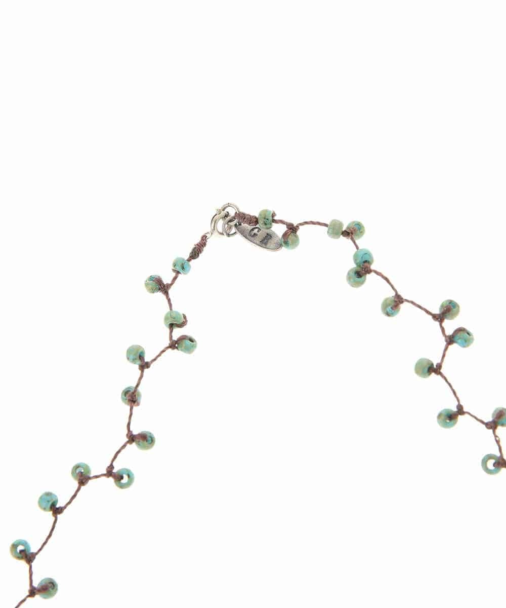 PG2GN02130 GEORGES RECH(ジョルジュ・レッシュ) ミックスビーズネックレス ブルー