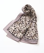 PG3AD14130 GEORGES RECH(ジョルジュ・レッシュ) レオパードウールストール ライトグレー系