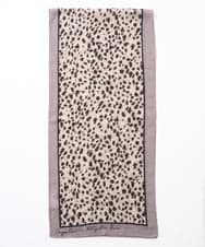 PG3AD14130 GEORGES RECH(ジョルジュ・レッシュ) レオパードウールストール ライトグレー系