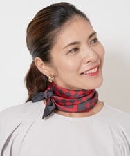 PG3AV08058 GEORGES RECH(ジョルジュ・レッシュ) 幾何学プリントスカーフ レッド